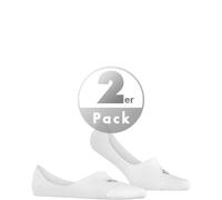 Burlington Herren Füßlinge, Multipack - Everyday IN, Anti-Slip Heel, einfarbig Weiß 45-46 4er Pack (2x2P)