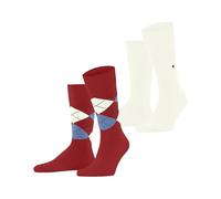 Burlington Herren Everyday Argyle Mix 2-Pack Socken Baumwolle atmungsaktiv