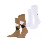 Burlington Herren Everyday Argyle Mix 2-Pack Socken Baumwolle atmungsaktiv