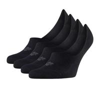 Burlington Herren Füßlinge, 4er Pack - Everyday IN, Anti-Slip Heel, einfarbig Schwarz 45-46