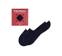 Burlington Füßlinge mit Stretch-Anteil im 2er-Pack Modell 'Everyday' in Dunkelblau, Größe 39/40