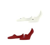 Burlington Herren Füßlinge Everyday Multipack M In Baumwolle unsichtbar einfarbig 2 Paar, Rot Active Red 8105, 41-42