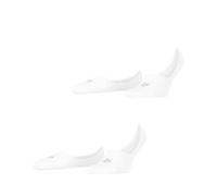 Burlington Herren Füßlinge, 2er Pack - Everyday IN, Anti-Slip Heel, einfarbig Weiß 43-44