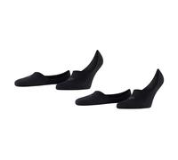 Burlington Herren Füßlinge, Multipack - Everyday IN, Anti-Slip Heel, einfarbig Schwarz 43-44 4er Pack (2x2P)