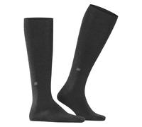 Burlington Herren Kniestrümpfe Dublin M Kh Baumwolle lang einfarbig 1 Paar, Grau Anthracite Melange 3095, 40-46