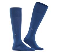 Burlington Herren Kniestrümpfe Dublin M KH Baumwolle lang einfarbig 1 Paar, Blau (Night Blue 6583) neu - umweltfreundlich, 40-46