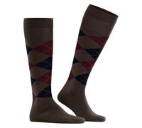 Burlington Herren Kniestrümpfe Edinburgh M KH Wolle lang gemustert 1 Paar, Braun (Dark Brown 5235) neu - umweltfreundlich, 40-46