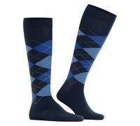Burlington Herren Kniestrümpfe Edinburgh M KH Wolle lang gemustert 1 Paar, Blau (Marine 6120) neu - umweltfreundlich, 40-46