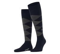 Burlington Herren Kniestrümpfe Edinburgh – Wolle, lang, gemustert, 1 Paar – Blau Marine 40-46