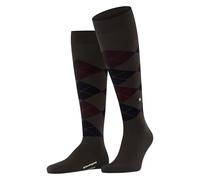 Burlington Herren Kniestrümpfe Edinburgh – Wolle, lang, gemustert – Braun (Dark Brown 5235) Gr. 40-46