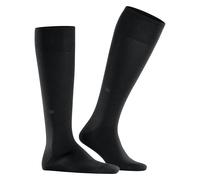 Burlington Herren Leeds M KH Baumwolle Wolle lang einfarbig 1 Paar Kniestrümpfe, Schwarz (Black 3000) neu-umweltfreundlich, 40-46