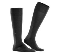BURLINGTON Herren Kniestrümpfe LEEDS 40-46 asphalt mel grau