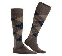 Burlington Herren Kniestrümpfe Manchester M KH Baumwolle lang gemustert 1 Paar, Braun (Chocolate 5043) neu - umweltfreundlich, 40-46