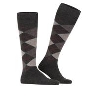 Burlington Kniestrümpfe Preston (Argyle-Muster) anthrazitgrau Herren - 1 Paar, Größe 40-46