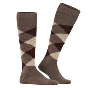 Burlington Kniestrümpfe Preston Argyle-Muster warm und weich Braun Herren Gr. 40-46 1 Paar