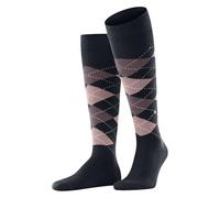 Burlington Herren Kniestrümpfe Preston M Kh warm und weich lang gemustert 1 Paar, Blau Dark Navy 6372, 40-46