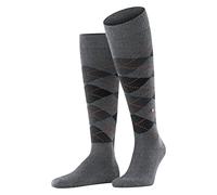 Burlington Kniestrümpfe Preston (Argyle-Muster) hellgrau Herren - 1 Paar, Größe 40-46