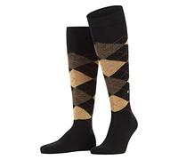 Burlington Herren Kniestrümpfe Preston – warm, weich, lang, gemustert – Schwarz (Black-Sahara) 40-46