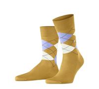 Burlington Herren Socken Manchester – Baumwoll-Mix, gemustert – Gelb Größe 40-46