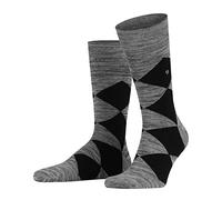 Burlington Herren Multicolour Clyde Socken Baumwolle Schwarz Grau viele weitere Farben verstärkte Herrensocken mit Muster atmungsaktiv kariert mit Argyle bunt ONE-SIZE-FITS-ALL als Geschenk 1 Paar