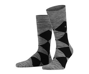 Burlington Herren Multicolour Clyde Socken Baumwolle Schwarz Grau viele weitere Farben verstärkte Herrensocken mit Muster atmungsaktiv kariert mit Argyle bunt ONE-SIZE-FITS-ALL als Geschenk 1 Paar