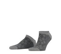 Burlington Herren Sneakersocken Carrington M Sn Baumwolle kurz gemustert 1 Paar, Grau Light Grey 3408, 40-46