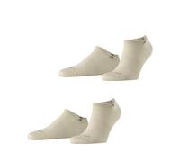 Burlington Herren Sneakersocken Everyday Sneaker Multipack M Sn Baumwolle kurz einfarbig 2 Paar, Beige Sandstone 4024, 40-46