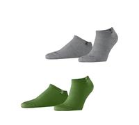 Burlington Herren Sneakersocken Everyday 2-Pack – Baumwolle kurz Grün (Fairway 7480) 40-46