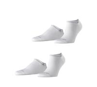 Burlington Herren Sneakersocken Everyday Sneaker Multipack M Sn Baumwolle kurz einfarbig 2 Paar, Weiß White 2000, 40-46