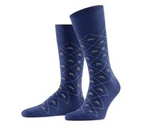 Burlington Herren Socken Black Cap M So Baumwolle gemustert 1 Paar, Blau Royal Blue 6000, 40-46