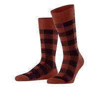 Burlington Herren Socken Buffalo Check M So Wolle gemustert 1 Paar, Gelb Sunset 8038, 40-46