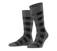 Burlington Herren Buffalo Check M SO Wolle Gemustert 1 Paar Socken, Grau (Dark Grey 3070), 40-46