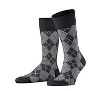 Burlington Socken mit Rautenmuster Modell 'Carrington' in Schwarz, Größe 40-46, Artikelnr. 128064440-46 Schwarz 40/46 Herren