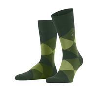Burlington Herren Socken Clyde M So Baumwolle gemustert 1 Paar, Grün Eucalyptus 7502, 46-50