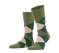Burlington Herren Socken Clyde M So Baumwolle gemustert 1 Paar, Grün Salvia 7472, 40-46