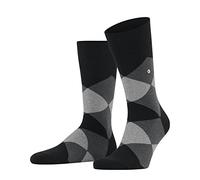 Burlington Herren Socken Clyde M So Baumwolle gemustert 1 Paar, Schwarz Black 3000, 40-46