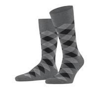 Burlington Herren Socken Danny M SO Baumwolle gemustert Grau (Light Grey Melange 3390) Größe 40-46