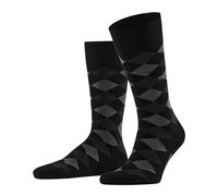Burlington Herren Socken Danny M SO Baumwolle gemustert 1 Paar, Schwarz (Black 3000), 40-46
