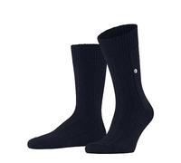Burlington Herren Socken Dover Schurwolle einfarbig 1 Paar, Blau (Marine 6120), 40-46