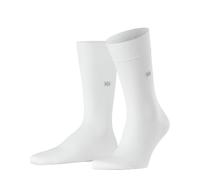 Burlington Herren Socken Dublin M SO Baumwolle einfarbig 1 Paar, Weiß (White 2000) neu - umweltfreundlich, 40-46