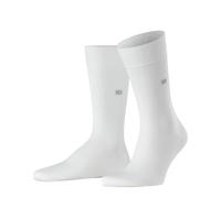 Burlington Herren Socken Dublin M SO Baumwolle einfarbig 1 Paar, Weiß (White 2000) neu - umweltfreundlich, 40-46