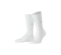 Burlington Herren Socken Dublin M SO Baumwolle einfarbig 1 Paar, Weiß (White 2000) neu - umweltfreundlich, 40-46