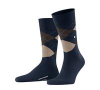 Burlington Herren Socken Edinburgh M – Wolle, gemustert – 1 Paar – Blau Marine 6121 – 40-46