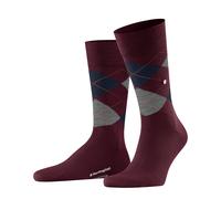 Burlington Herren Socken Edinburgh M So Wolle gemustert 1 Paar, Rot Claret 8435, 40-46