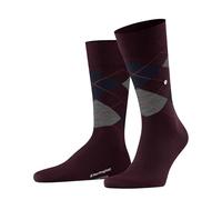 Burlington Herren Socken Edinburgh M So Wolle gemustert 1 Paar, Rot Claret 8435, 40-46