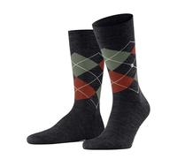 Burlington Herren Socken Edinburgh Melange M So Wolle gemustert 1 Paar, Blau Jeans Melange 6274, 40-46