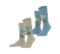 Burlington Socken Everyday Argyle Herren Baumwolle, gemustert Größe 43