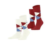 Burlington Socken mit Label-Detail Modell 'Everyday' im 2er-Pack in Offwhite, Größe 40-46
