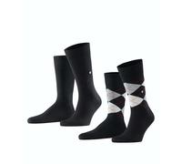 Burlington Herren Socken Everyday Mix SO 2P 21044-3000 40-46 Black