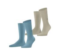 Burlington Herren Socken Everyday Multipack M So Baumwolle einfarbig 2 Paar, Blau Key Largo 6852, 40-46